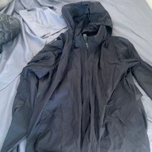 Lululemon black jacket with hood. Mens XL. This is a warm weather/ rain jacket.